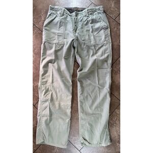 Vintage Y2K Z Brand 36x32 Khaki Baggy Cargo Pants Military Style